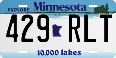 MN license plate 429RLT