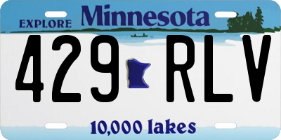MN license plate 429RLV