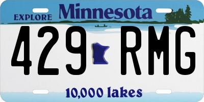 MN license plate 429RMG