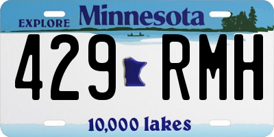 MN license plate 429RMH