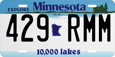MN license plate 429RMM