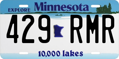 MN license plate 429RMR