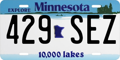 MN license plate 429SEZ