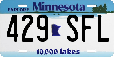 MN license plate 429SFL