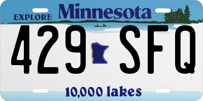 MN license plate 429SFQ