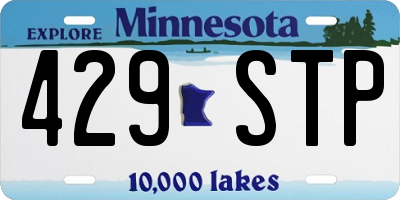MN license plate 429STP
