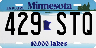 MN license plate 429STQ