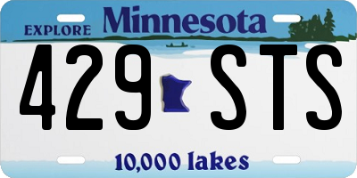 MN license plate 429STS