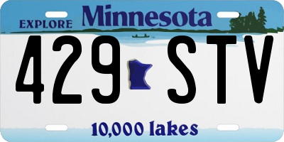MN license plate 429STV