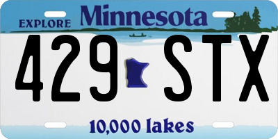 MN license plate 429STX
