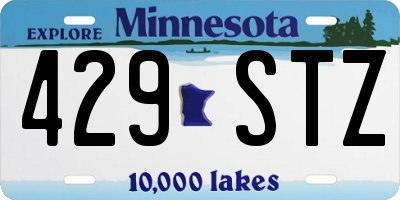 MN license plate 429STZ