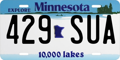 MN license plate 429SUA