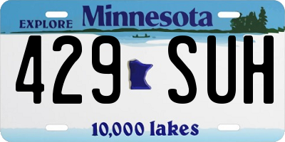 MN license plate 429SUH