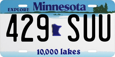 MN license plate 429SUU