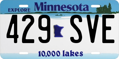 MN license plate 429SVE
