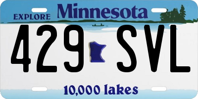 MN license plate 429SVL