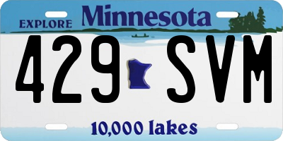 MN license plate 429SVM