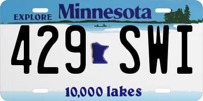 MN license plate 429SWI
