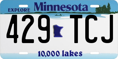 MN license plate 429TCJ