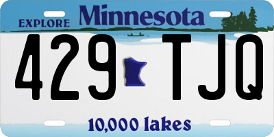 MN license plate 429TJQ