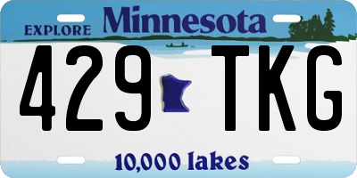 MN license plate 429TKG
