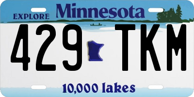 MN license plate 429TKM