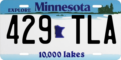 MN license plate 429TLA