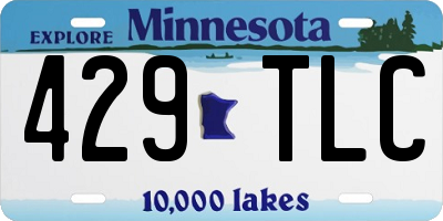 MN license plate 429TLC