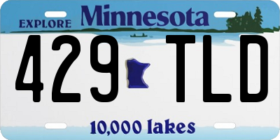 MN license plate 429TLD