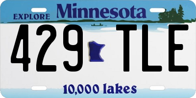MN license plate 429TLE