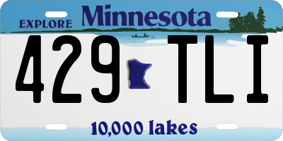 MN license plate 429TLI