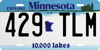 MN license plate 429TLM