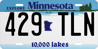 MN license plate 429TLN