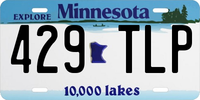 MN license plate 429TLP