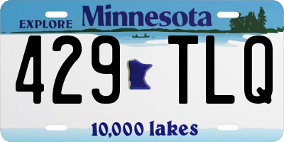 MN license plate 429TLQ