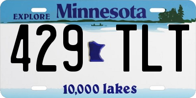 MN license plate 429TLT