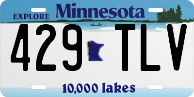 MN license plate 429TLV