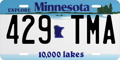 MN license plate 429TMA