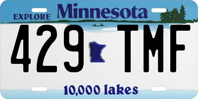 MN license plate 429TMF