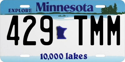 MN license plate 429TMM