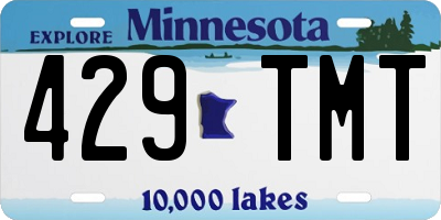 MN license plate 429TMT