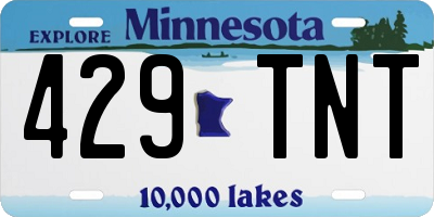 MN license plate 429TNT