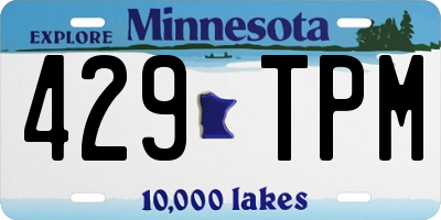MN license plate 429TPM