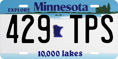 MN license plate 429TPS