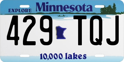 MN license plate 429TQJ