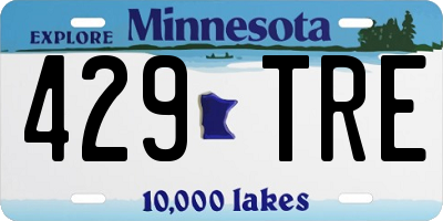 MN license plate 429TRE