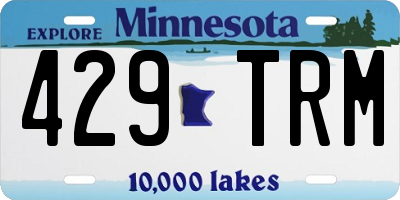 MN license plate 429TRM