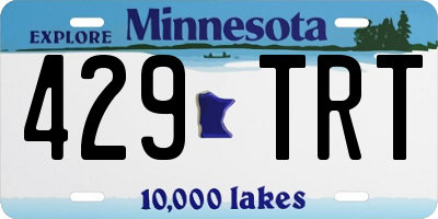 MN license plate 429TRT