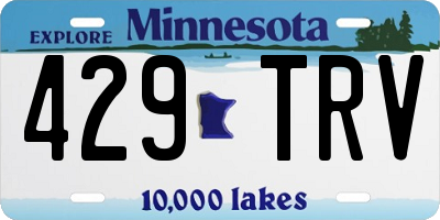 MN license plate 429TRV
