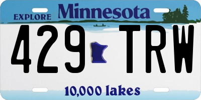 MN license plate 429TRW